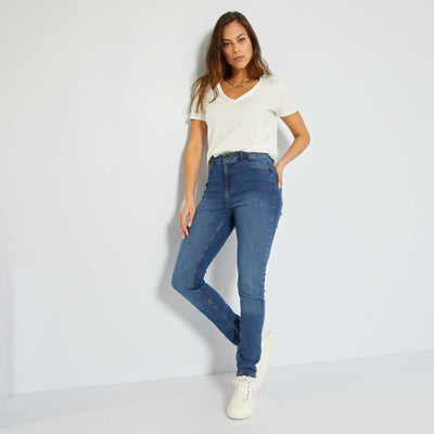 Jean slim à taille haute - L30 Stone