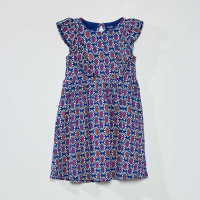 Robe imprimée Bleu