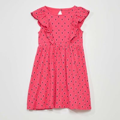 Robe imprimée Rose