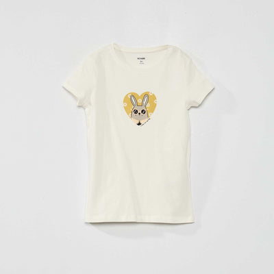 Tee-shirt imprimé Blanc
