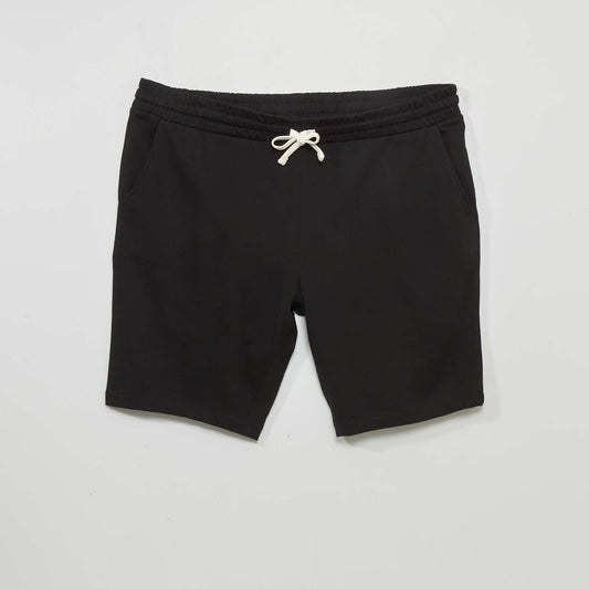 Bermuda en coton noir