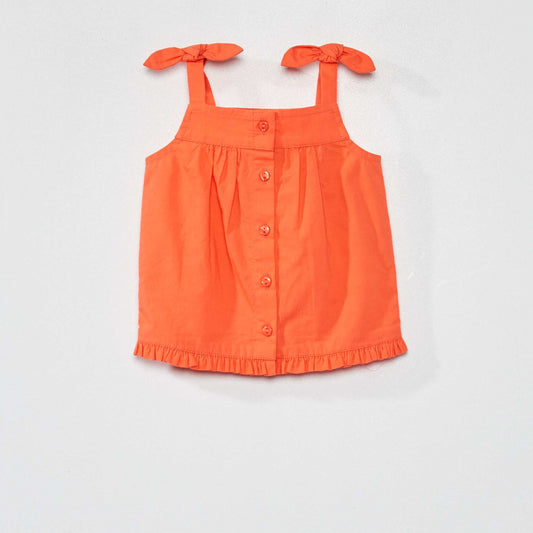 Blouse à bretelles Corail