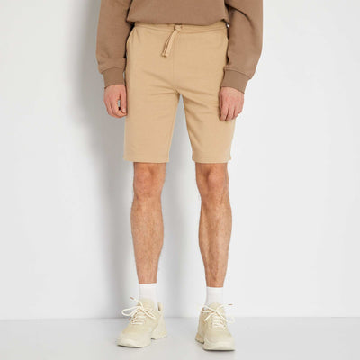 Short en molleton uni BEIGE