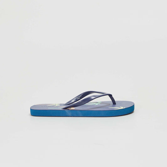 Tongs de plage Bleu