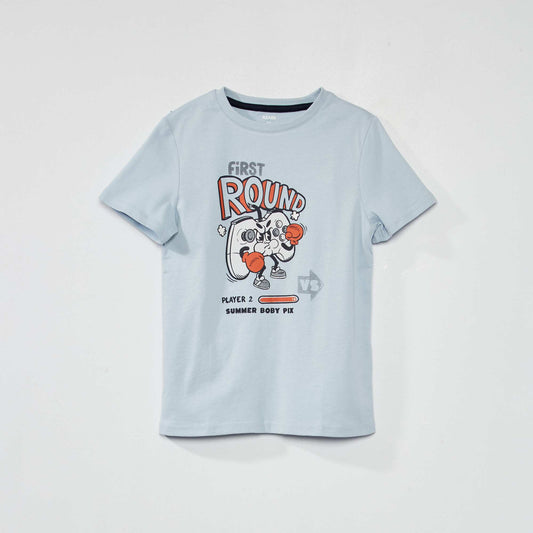 Tee-shirt imprimé Bleu