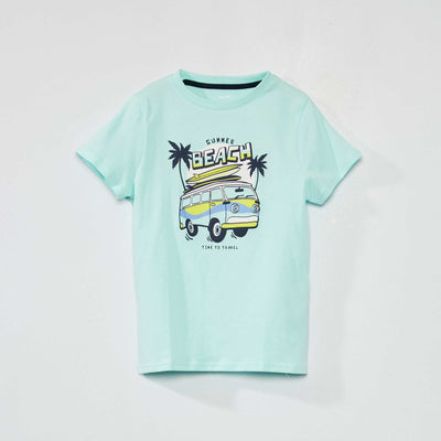 Tee-shirt imprimé Bleu