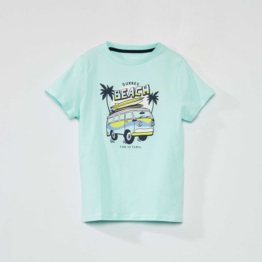 Tee-shirt imprimé Bleu