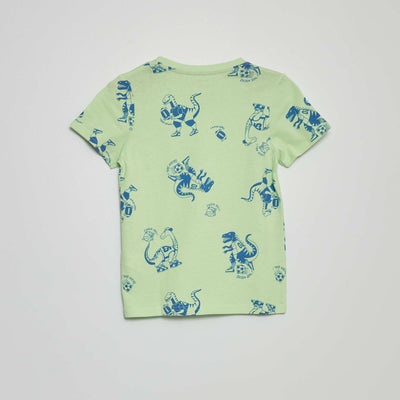 T-shirt à motif Vert