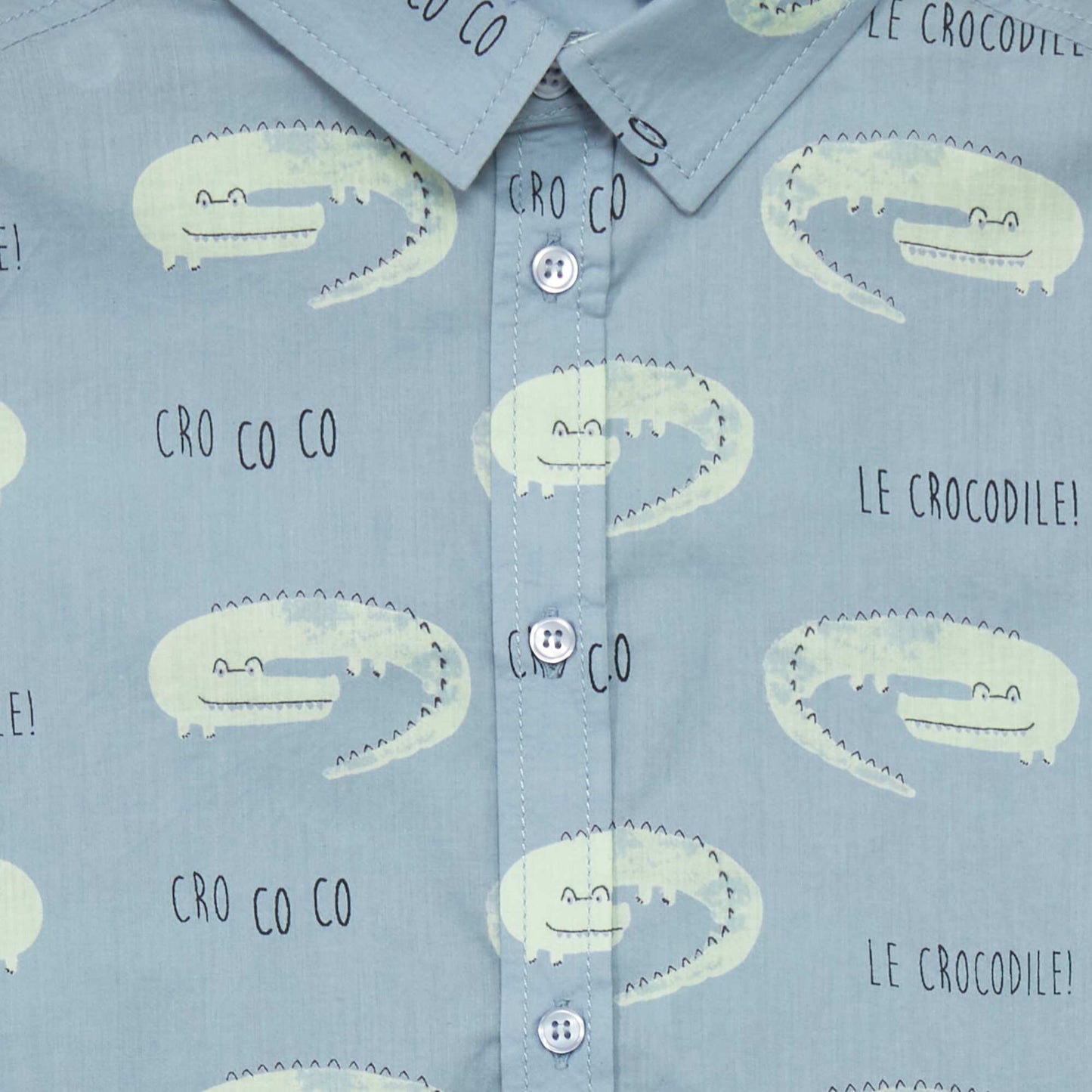 Chemise à manches courtes Bleu