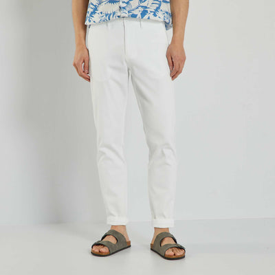 Pantalon chino blanc
