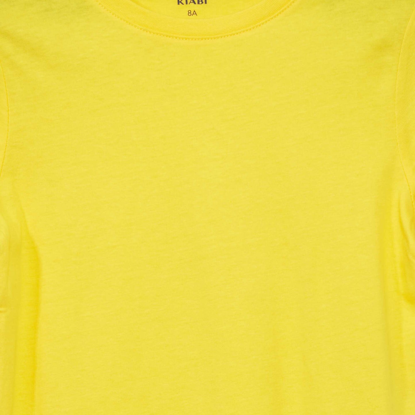 T-shirt uni manches courtes Jaune