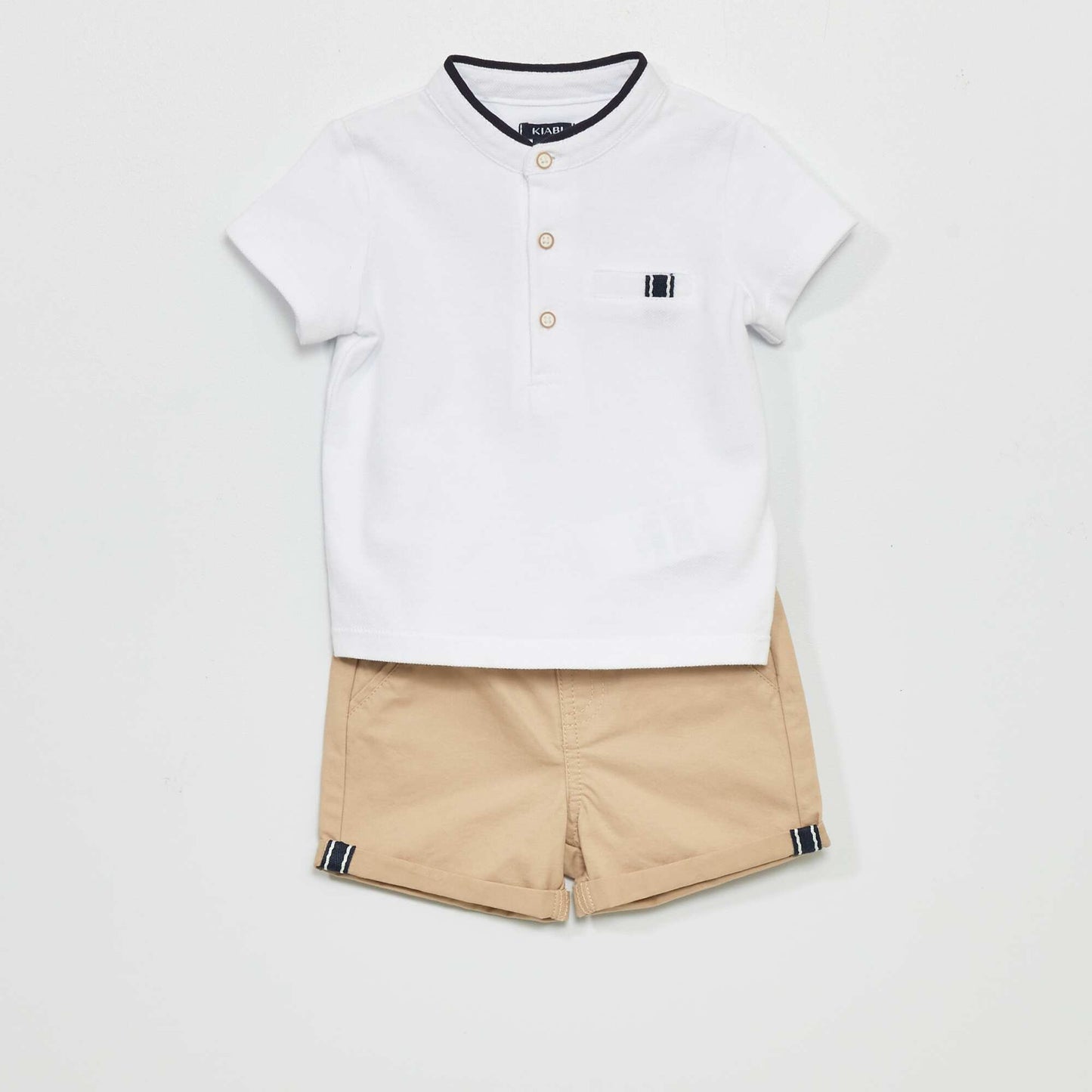 Ensemble polo + short - 2 pièces Beige