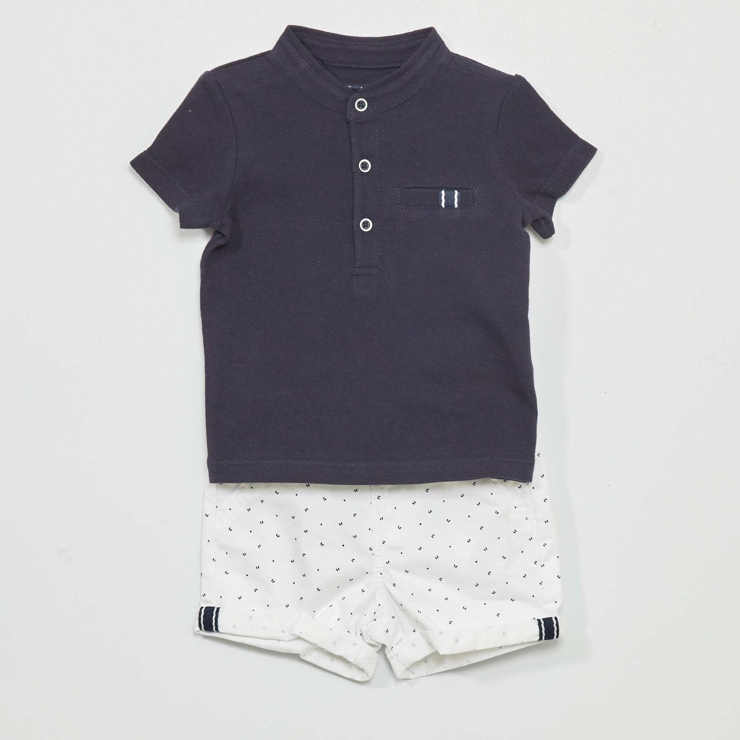 Ensemble polo + short - 2 pièces Bleu