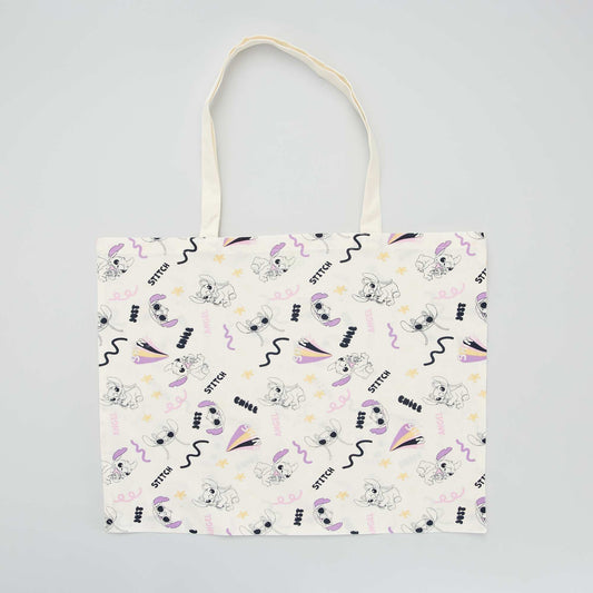Tote-bag imprimé 'Disney' Blanc
