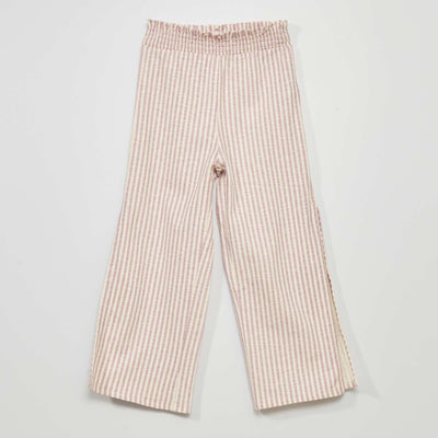 Pantalon large imprimé Violet