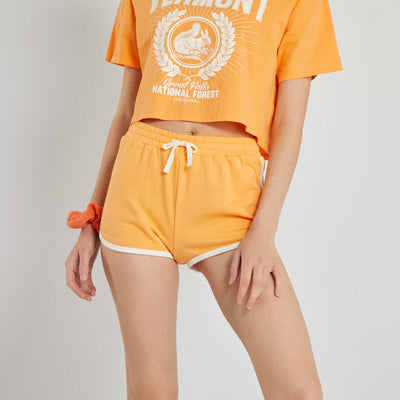 Short en molleton Orange