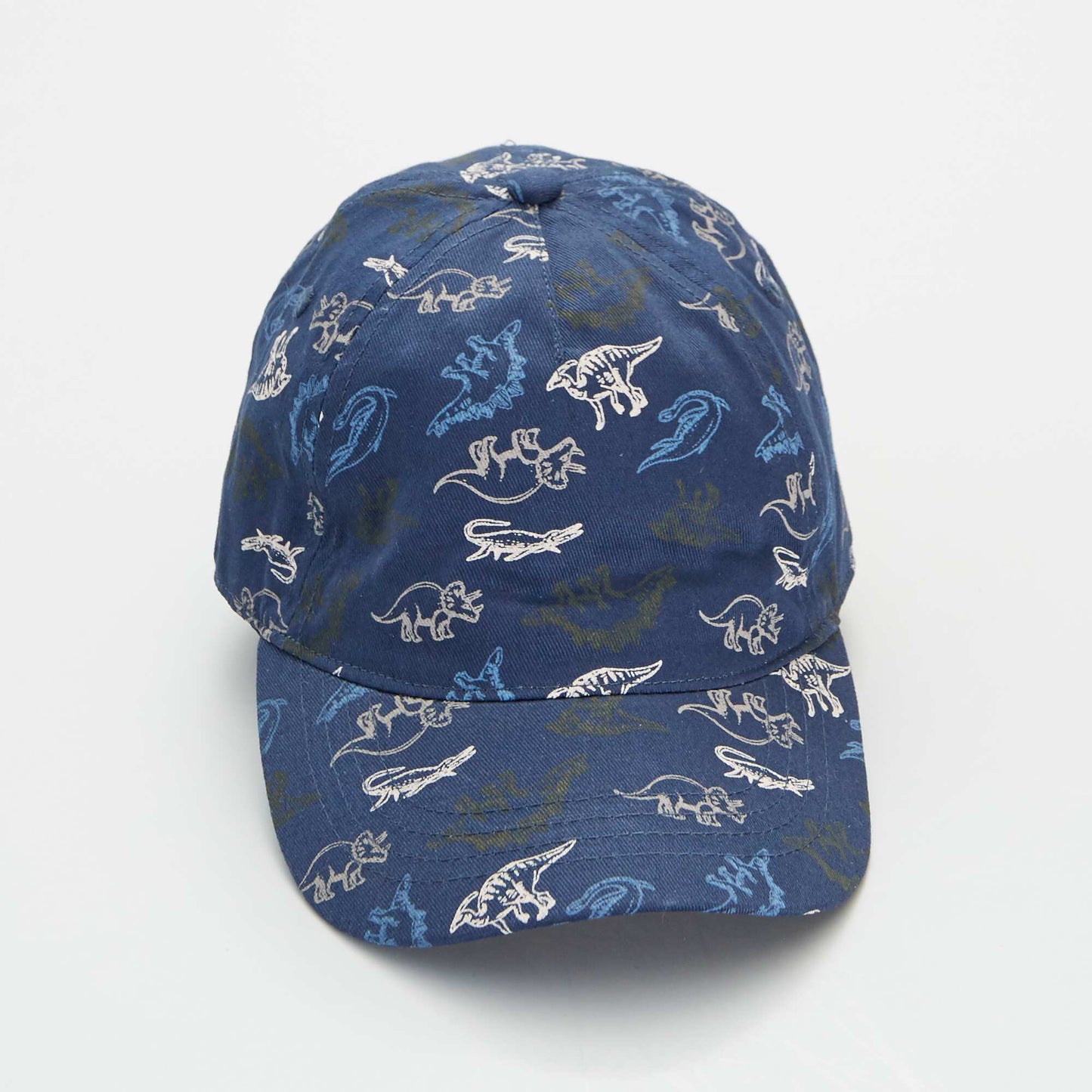 Casquette avec imprimés 'jungle' bleu noir