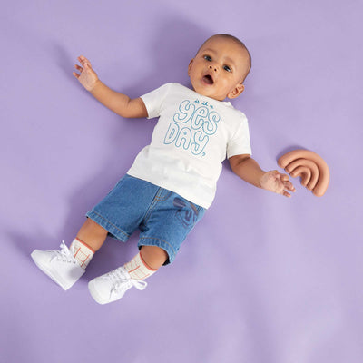Short en denim 'Mickey' Bleu