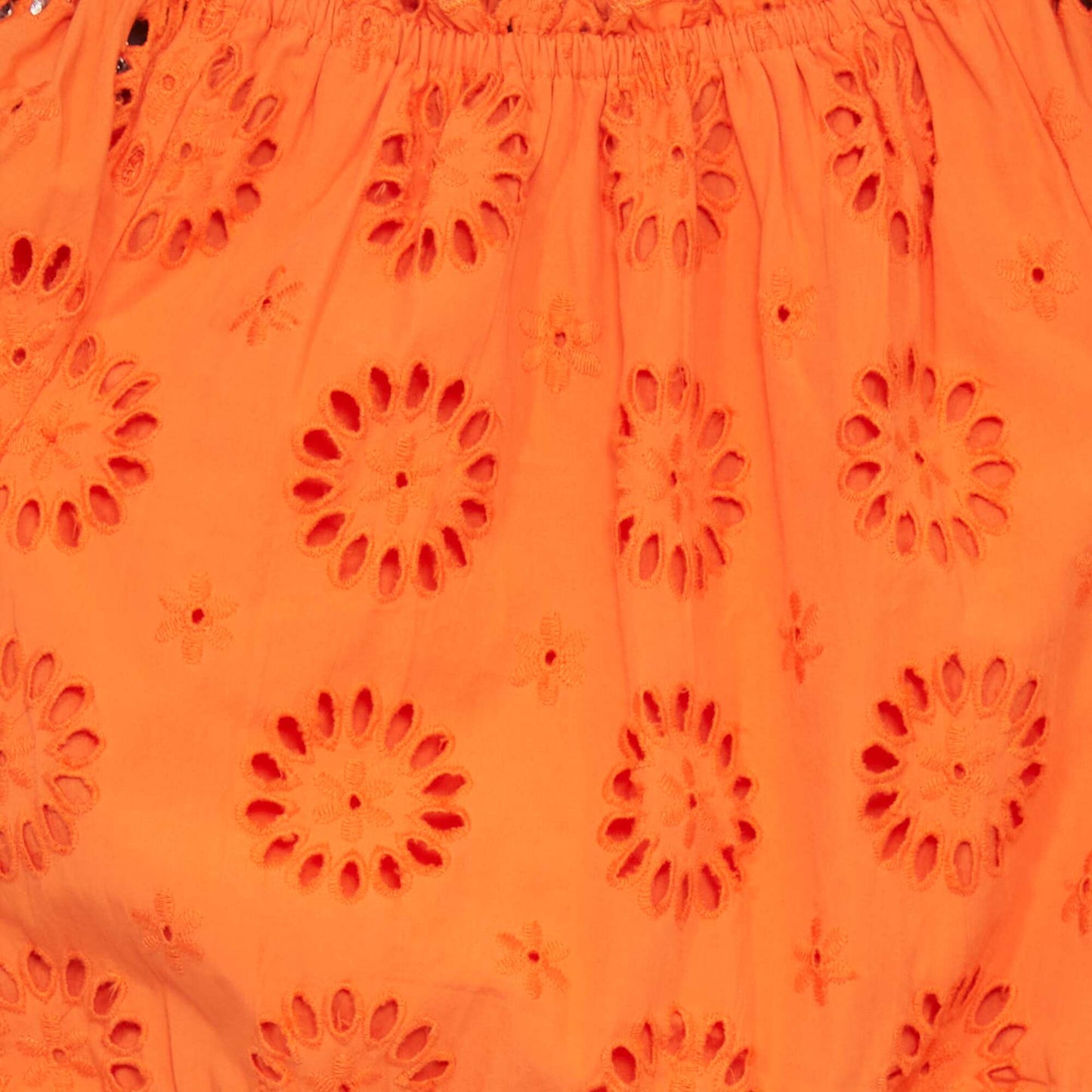 Blouse avec broderie anglaise Orange