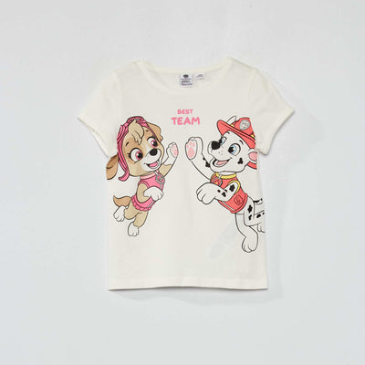 T-shirt en maille jersey 'Pat 'Patrouille' blanc