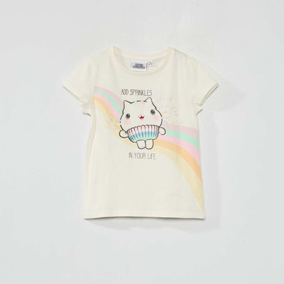 T-shirt 'Gabby et la maison magique' blanc