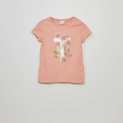 T-shirt 'La fée clochette' Rose