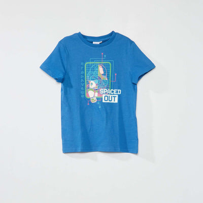 T-shirt à col rond 'Disney' Bleu