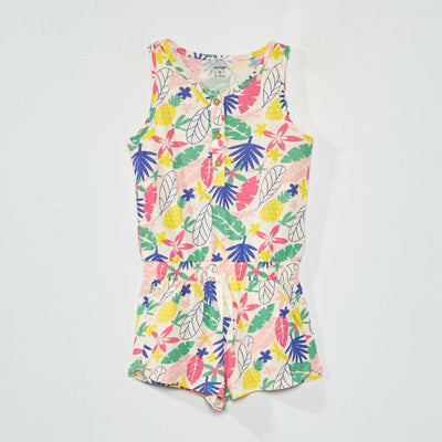 Combishort à motif Multicolore