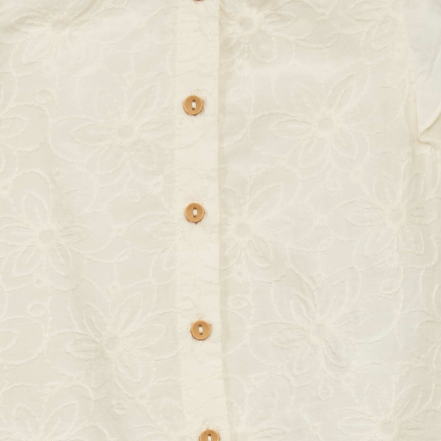 Blouse avec broderie anglaise Ecru