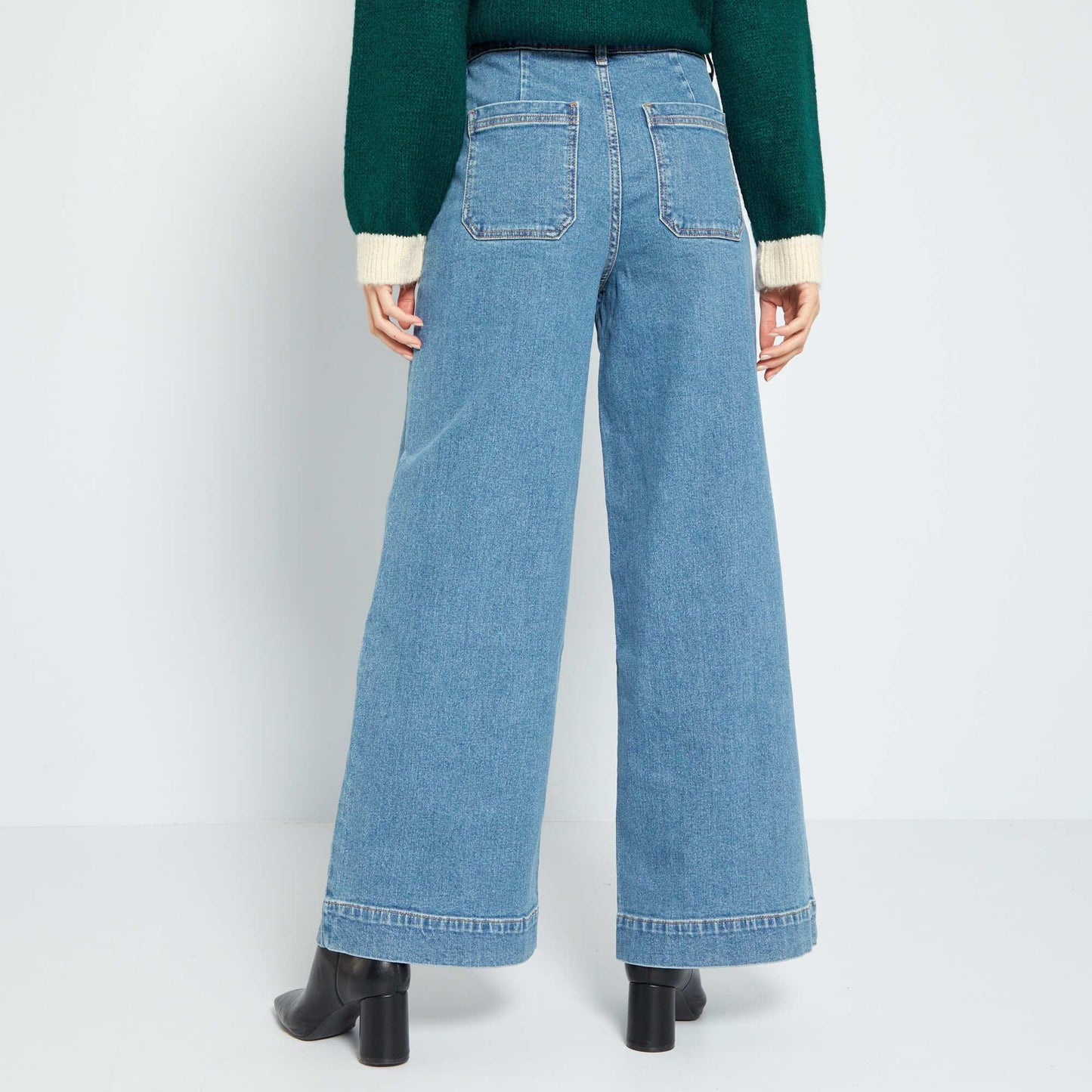 Jean wide leg - L30 Bleu