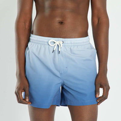 Short de bain 'tie and dye' Bleu