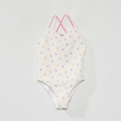Maillot de bain avec imprimé - 1 pièces Blanc