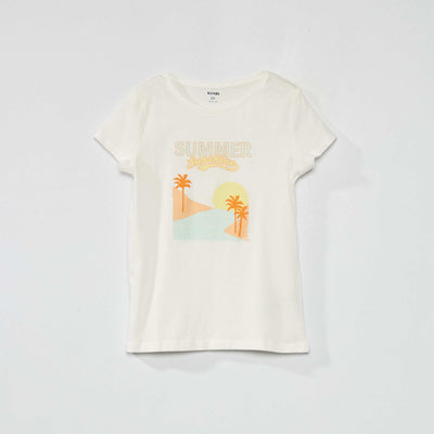 Tee-shirt imprimé Blanc