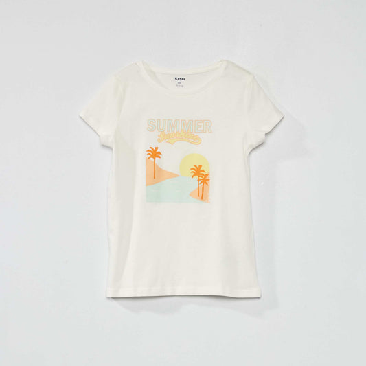 Tee-shirt imprimé Blanc