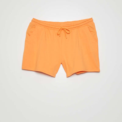 Short de sport orange abricot