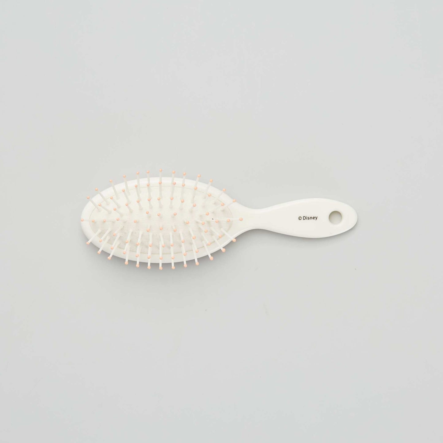 Brosse à cheveux petit format 'Minnie' Blanc/rose