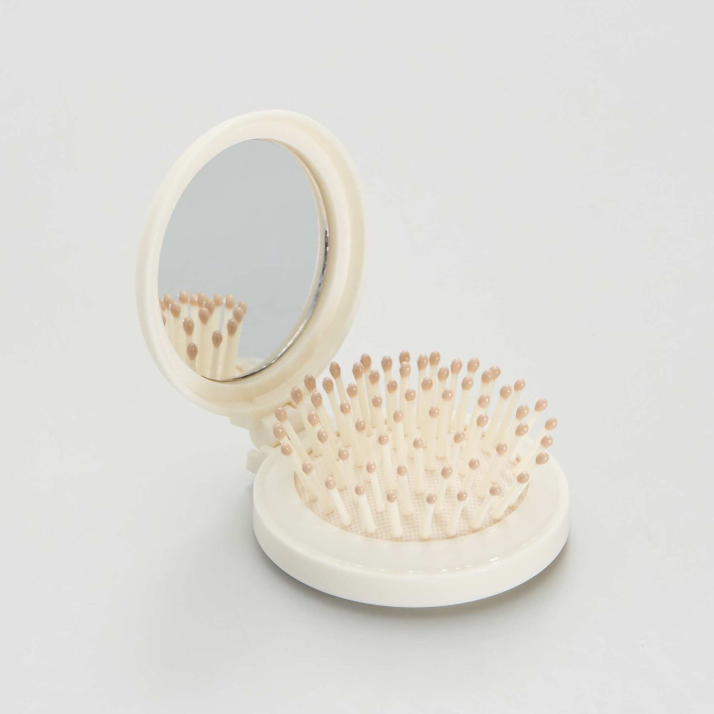 Brosse de sac ronde Rose/blanc