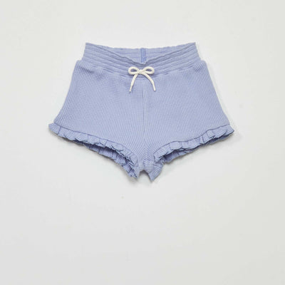 Short en nid d'abeille Vert