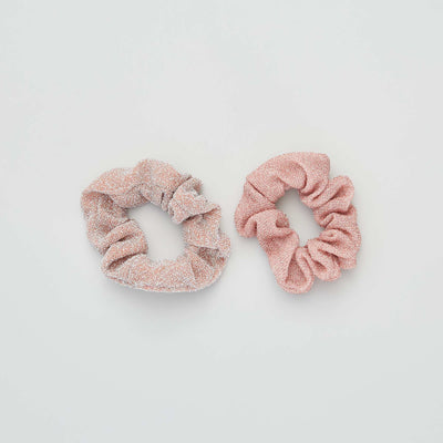 Lot de 2 chouchous pailletés multicolore