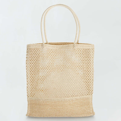 Sac cabas en paille Beige