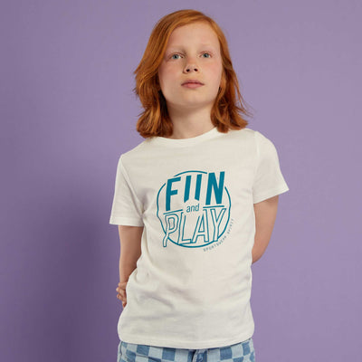 T-shirt en jersey avec imprimé Blanc