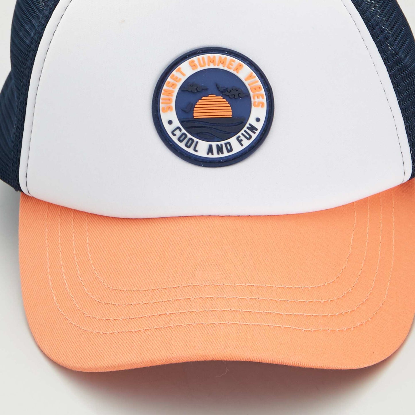 Casquette avec filet Orange