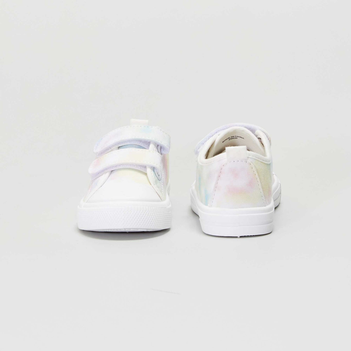 Baskets en tissu à scratchs Violet