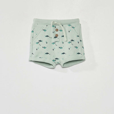 Short en french terry Bleu