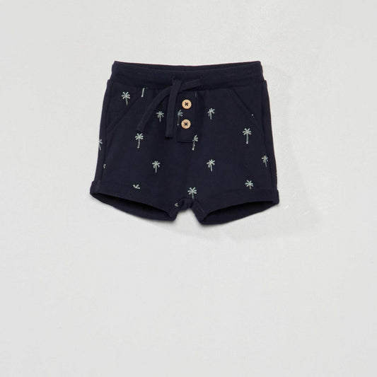 Short en french terry Bleu