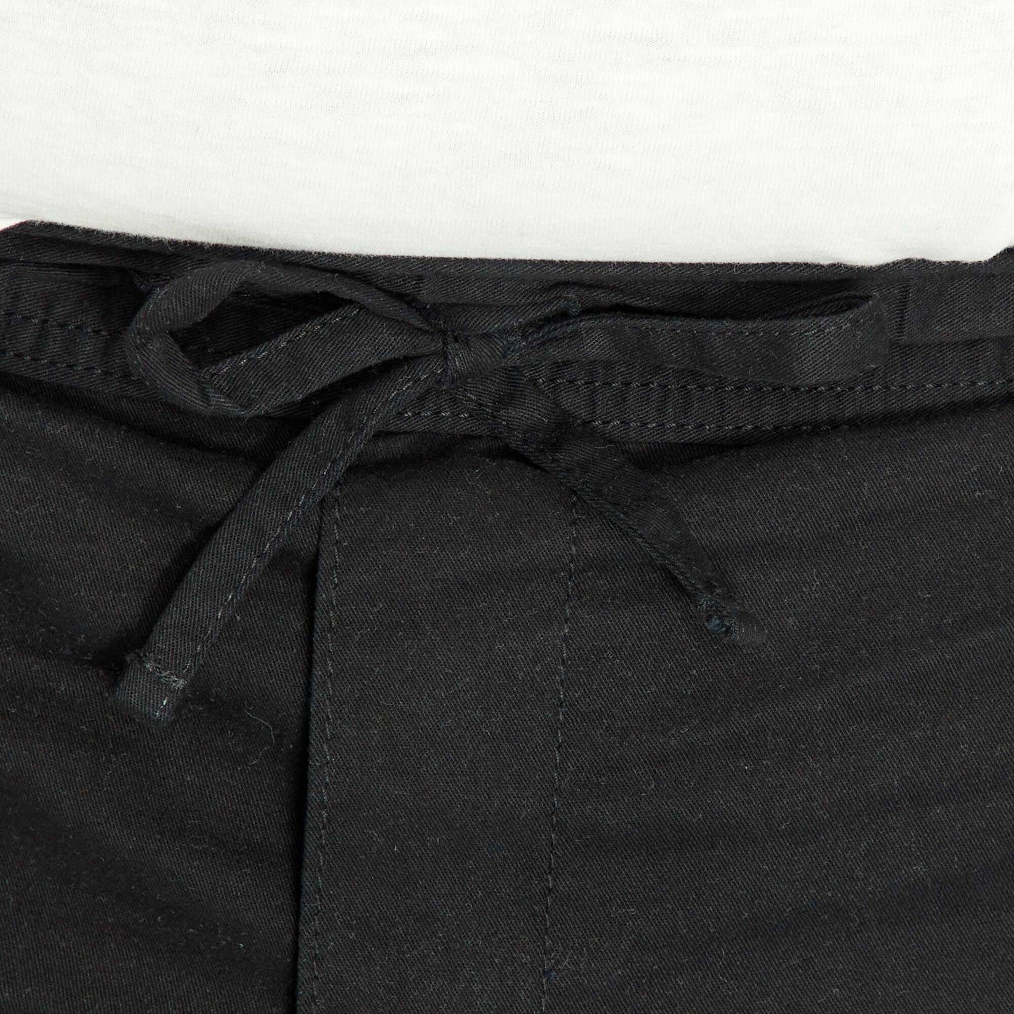 Bermuda en twill noir