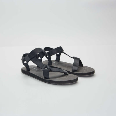 Sandales plates NOIR
