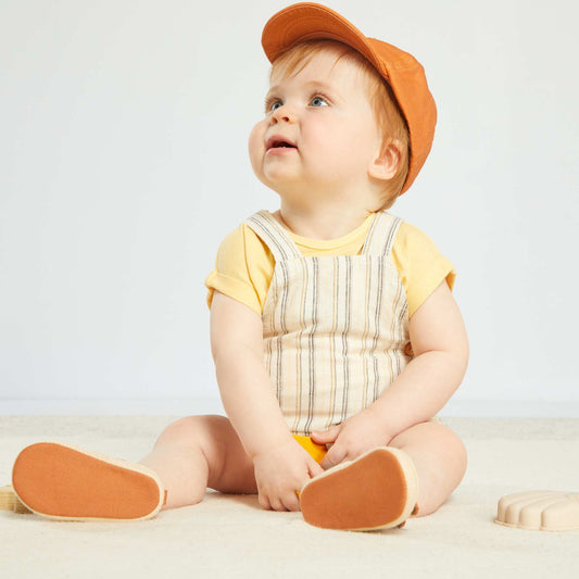 Salopette en lin Beige