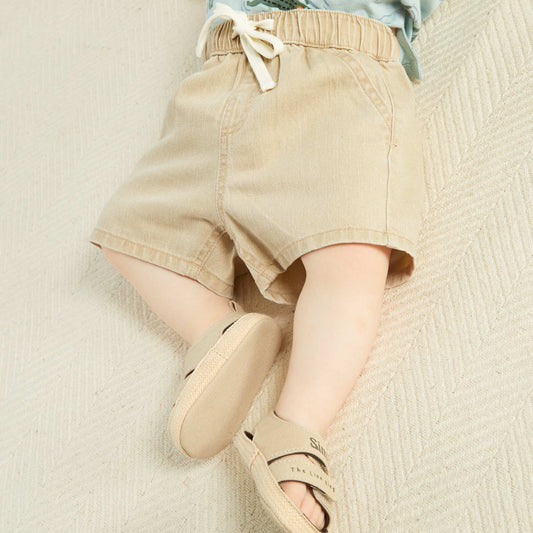 Short bermuda en denim Beige