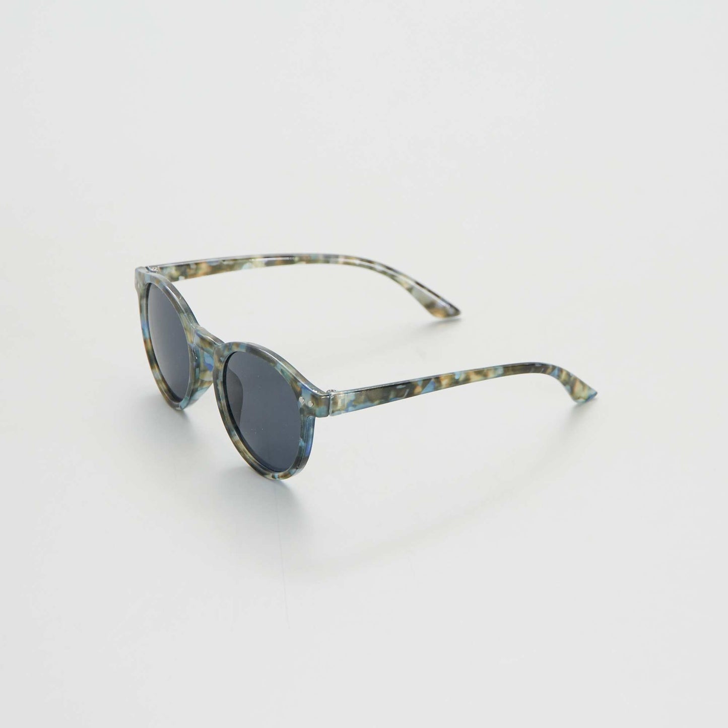 Lunettes de soleil motif écaille UV3 Gris bleu